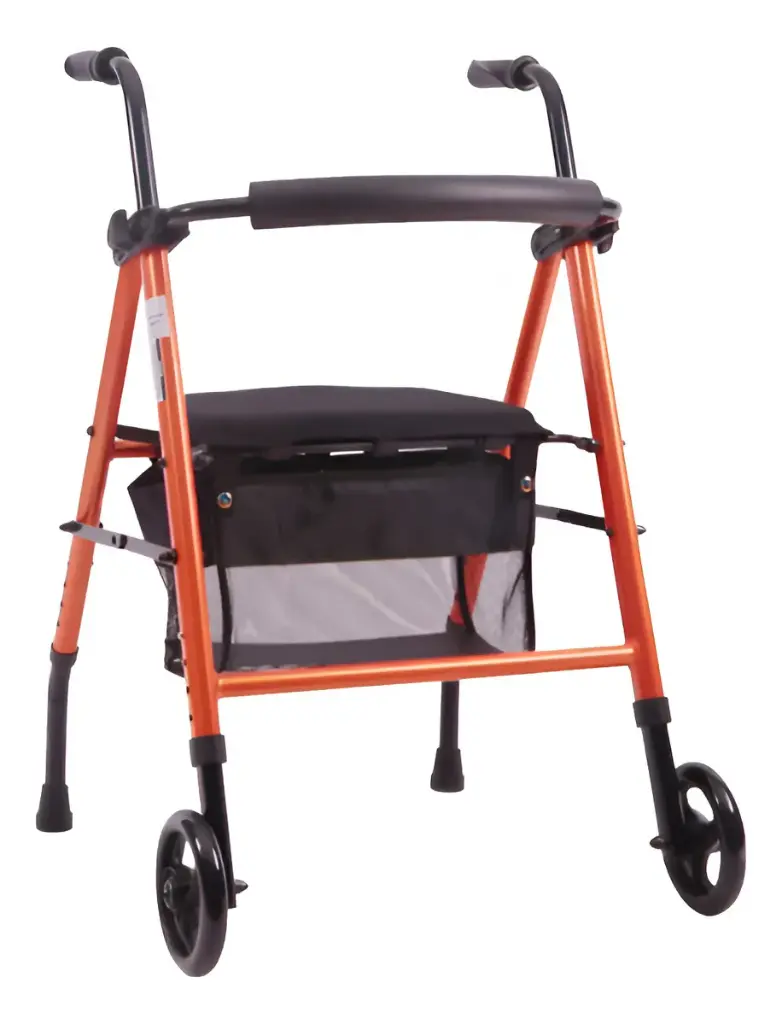Andador ROLL DRIVE acero Rojo Asiento 